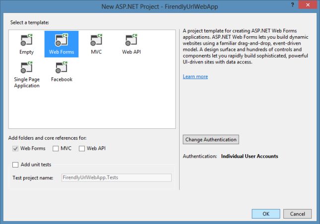 WebForms Project Template